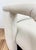 Newly Upholstered Ivory Channeled Velvet Rounded Back Parsons Chair For Sale - Image 10 of 11