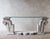 Antique Baroque Marble Console Table with Glass Top For Sale - Image 12 of 16