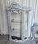 1940s Bluish Rococo Style Vitrine Cabinet For Sale - Image 16 of 18