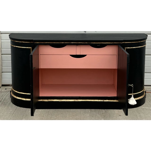 French out of our paint studio this regency style server is truly stunning. Layers of paint and crackling medium hand...