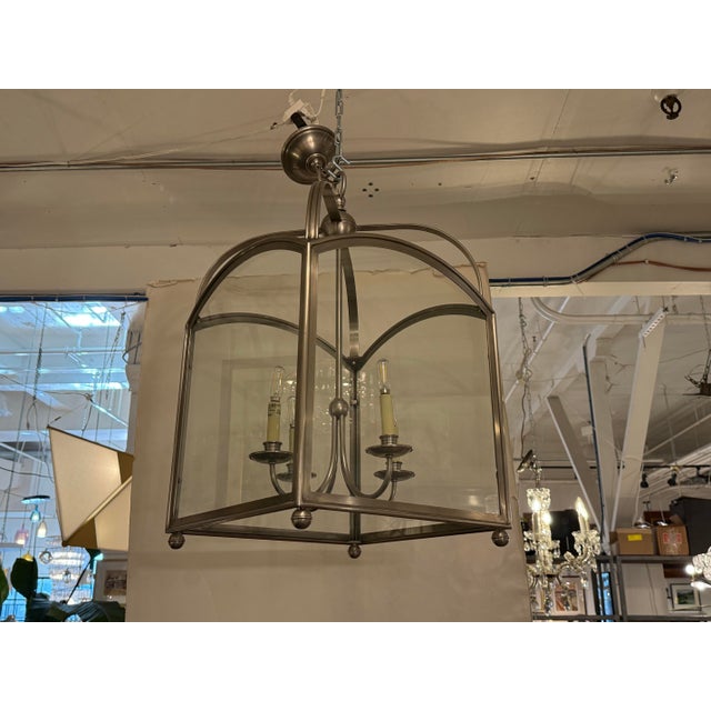 2010s e.f. Chapman for Visual Comfort Signature Arch Top Lantern Pendant For Sale - Image 5 of 12