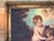 Large Vintage European Religious Oil Painting – Saint John the Baptist, Lamb & Cherubs in Ornate Gilt Frame For Sale In Charlotte - Image 6 of 17