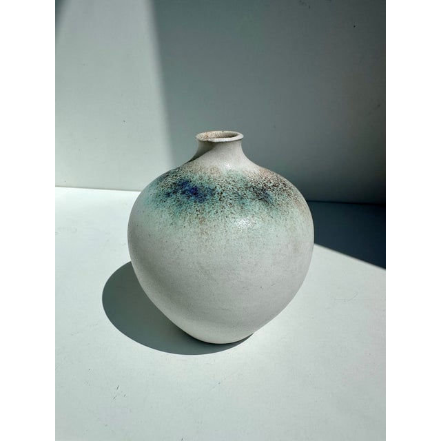 Studio Ceramic Spherical Vase by Elisabeth Grosser, Germany, 1980s For Sale - Image 16 of 16