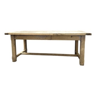 Rustic Farmhouse Refectory Dining Table in Oak For Sale