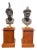 19th Century Bronze Busts on Mahogany Bases, Set of 2 For Sale