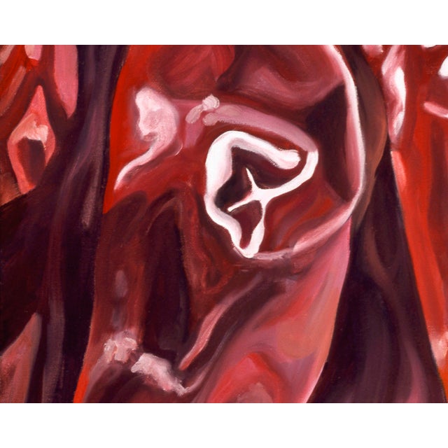 Textile 2000s "Ristra" Gallery Wrapped Oil Painting by Judith Moore For Sale - Image 7 of 8