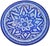 Moroccan Mid 20th Century Handmade Blue Moorish Floral-Patterned Ceramic Decorative Plate For Sale - Image 3 of 8