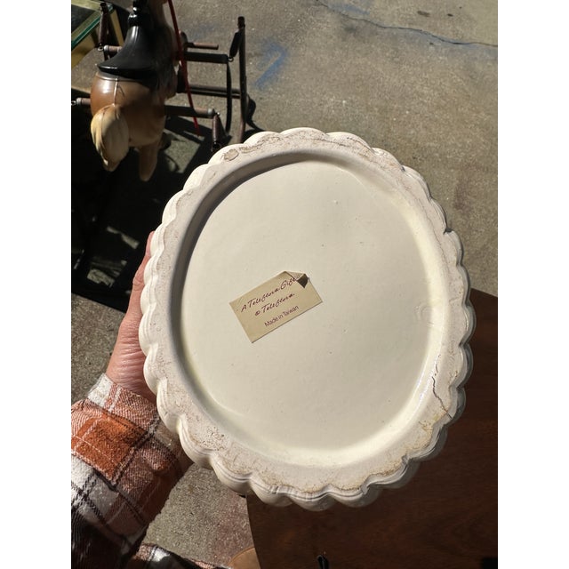 70s Ceramic Bread Roll Woven Bowl For Sale In Atlanta - Image 6 of 7