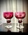 Vintage Vignes Ruby Crystal Wine Goblets from Val Saint Lambert, 1950, Set of 10 For Sale - Image 10 of 18