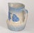Early 20th Century Dutch Windmill Tulip Motiv Blue Beige Stoneware Pitcher For Sale In Miami - Image 6 of 12