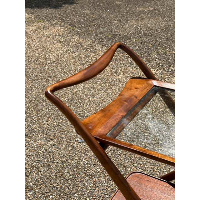 1950s 1950s Model 67 Folding Bar Cart by Ico Parisi for Angelo De Baggis For Sale - Image 5 of 10