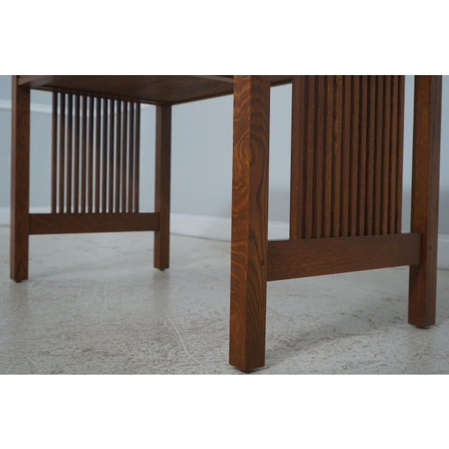 Stickley Mission Oak Arts & Crafts Desk For Sale - Image 10 of 18