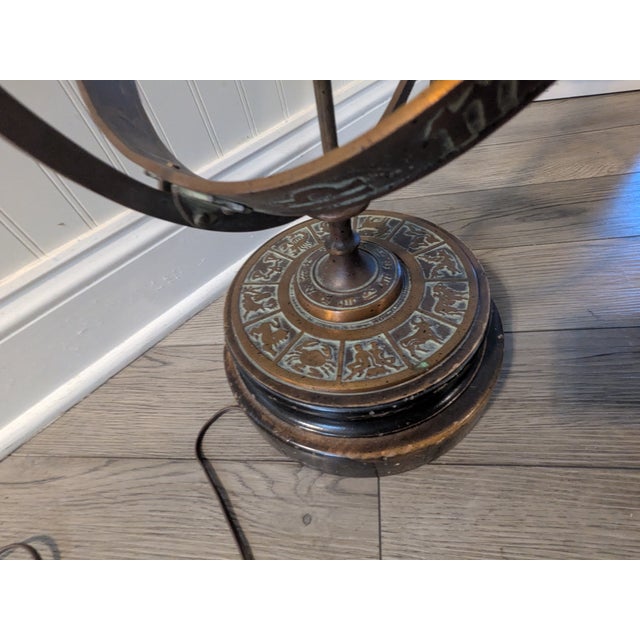 Bronze Frederick Cooper Zodiac Lamp For Sale In Chicago - Image 6 of 8
