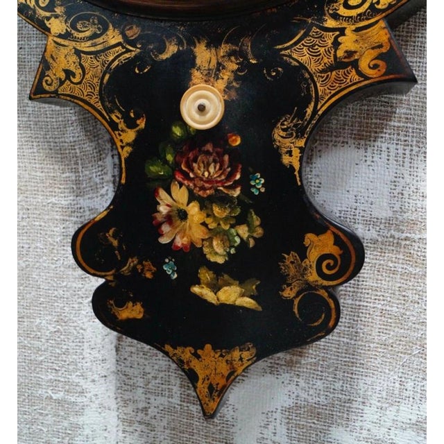 Antique Early Victorian Mahogany Wheel Barometer from Somalvico & Co, 1840 For Sale - Image 6 of 8
