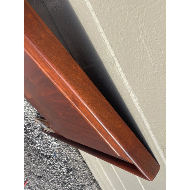 Brown Mid Century Dillingham King Headboard For Sale - Image 8 of 9