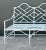 White Vintage Outdoor Chinese Chippendale Cast Aluminum Sofa For Sale - Image 8 of 12