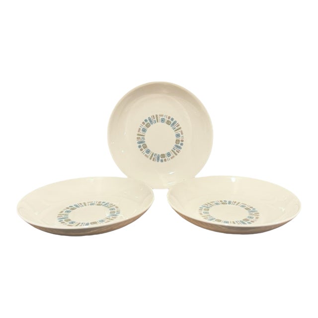 Mid-Century Modern Atomic Canonsburg Temporama Soup Bowls - Set of 3 For Sale