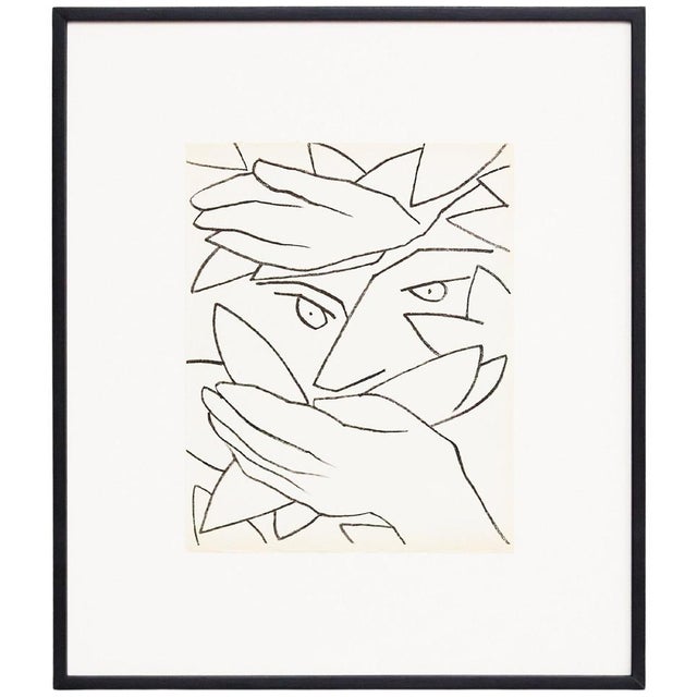 Françoise Gilot, Untitled, Lithograph, 1951, Paper, Framed For Sale - Image 9 of 9