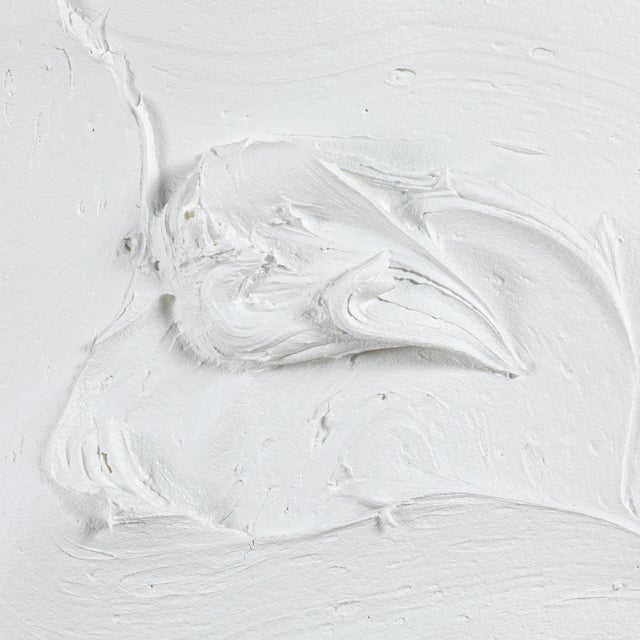 A captivating exploration of depth and dimension, this abstract textural painting by Michael Allen is a striking statement...