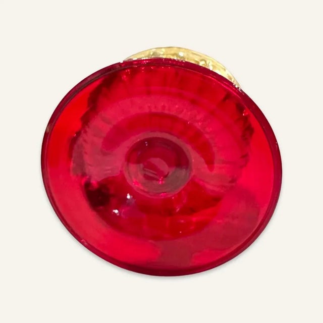 Mid 20th Century Mid 20th Century Set of 8 Venetian Glasses Plus Two Coordinating Decanters- 10 Pieces For Sale - Image 5 of 8