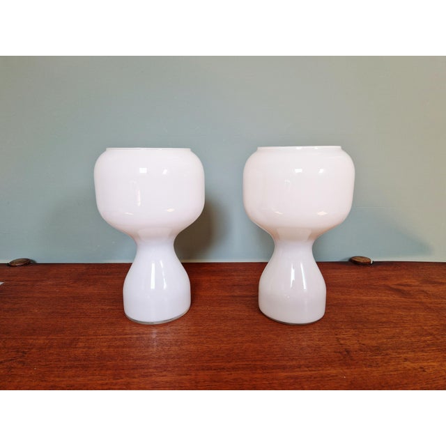 1960s White Opaline Table Lamp from Massive, 1960 For Sale - Image 5 of 14