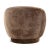 Milk Chocolate Velvet Accent Chair For Sale - Image 4 of 6