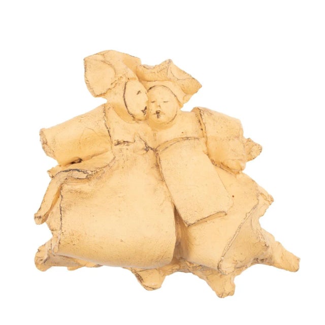 Ceramic David Brice "Duet", Figural Terracotta Sculpture For Sale - Image 7 of 7