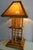 Bamboo Rattan Pagoda Table Lamp, Italy, 1990s For Sale - Image 6 of 18