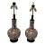Antique Japanese Imari Porcelain Baluster Vase Table Lamps Late Meiji Taisho - a Pair For Sale