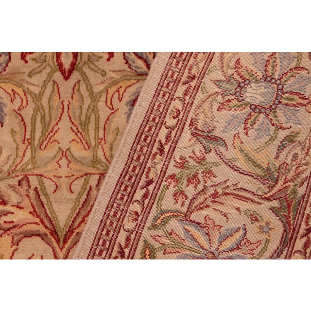 Textile Shabby Chic 1990's Pak-Persian Taupe/Rust Wool Rug - 6'2'' X 9'1'' For Sale - Image 7 of 9