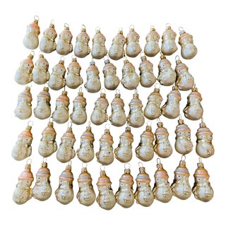 Vintage Mini German Christmas Ornaments Figurines - Set of 50 For Sale