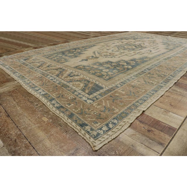 Vintage Turkish Oushak Rug - 06'08 X 11'02 For Sale In Dallas - Image 6 of 9
