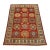 Kazak Rug 3’11” X 5’3” Red Wool Tribal Hand-Knotted Oriental Carpet For Sale