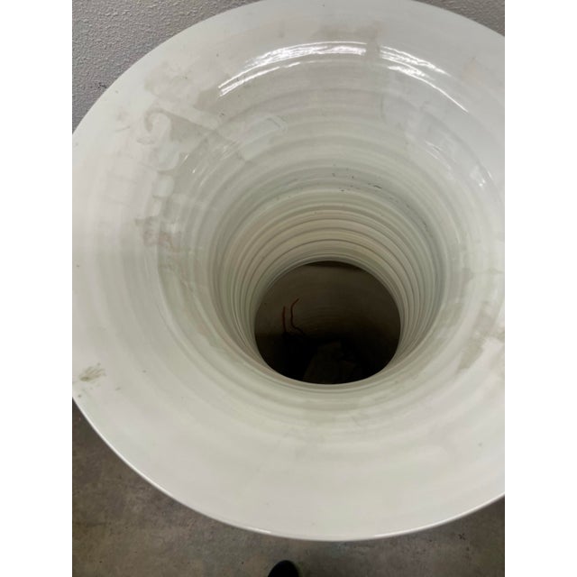 Huge Pair of 42" Chinese Iron-Red Porcelain Floor Vases For Sale - Image 13 of 13