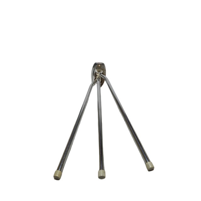 Mid-Century Modern Mid-Century Hanger in Brass and Chrome, Poland, 1950s For Sale - Image 3 of 9