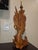 Copper Monumental Mid-Century Balinese Modernist Teakwood Goddess Sita Bust For Sale - Image 8 of 12