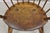 Antique French Country Colonial Chestnut Oak Wood Small Bowed Windsor Arm Chair For Sale - Image 4 of 12