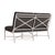 Not Yet Made - Made To Order Brown Jordan Venetian Left Arm Loveseat, Dove frame with Fusion Charcoal fabric For Sale - Image 5 of 11