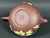 Late 20th Century Chinese Art Yixing Clay Teapot With Enamel Flower Design For Sale - Image 10 of 10