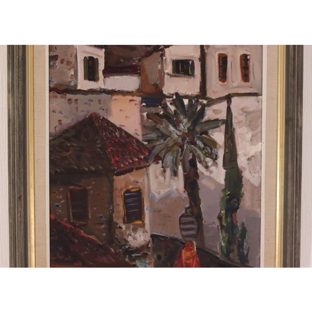 Eric Lo, Southern Street, 1960s, Oil on Canvas, Framed For Sale - Image 10 of 14