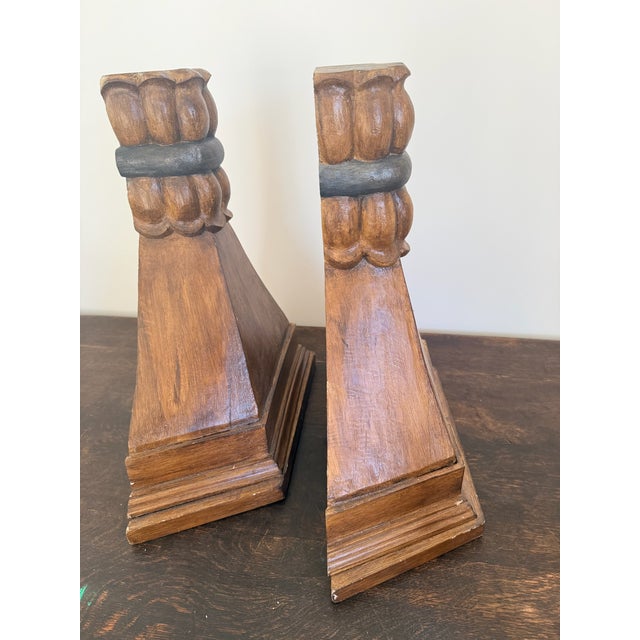 Late 19th Century Decorative Wall Mount Brackets - A Pair For Sale - Image 5 of 9