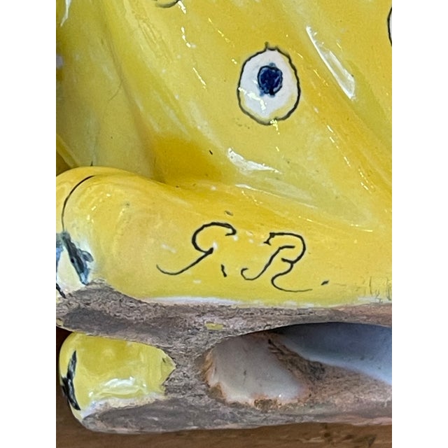 Emile Gallé, Yellow Cats, 1800s, Ceramic, Set of 2 For Sale - Image 11 of 16