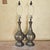 Metal Vintage Bronze Urn Table Lamps With Neutral Shades, Classic Traditional Lighting, 32” Tall - a Pair For Sale - Image 7 of 18
