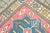Vintage Pink and Blue Oushak Area Rug For Sale - Image 4 of 11