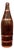 Antique French Oak Wine Bottle with Copper Banding, 1890 For Sale