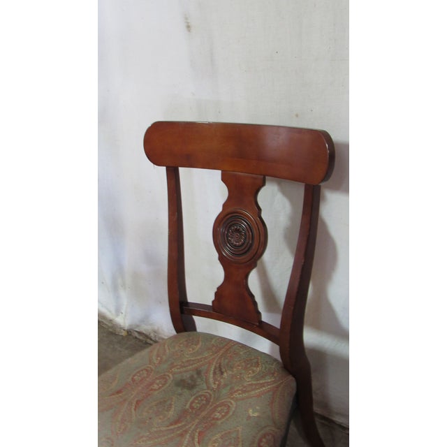 1980s 1980s Ethan Allen British Classic Cherry Dining Room Chairs Set For Sale - Image 5 of 7