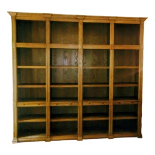 Restoration Hardware Atkins Quadruple Bookcase (Weathered Oak) For Sale