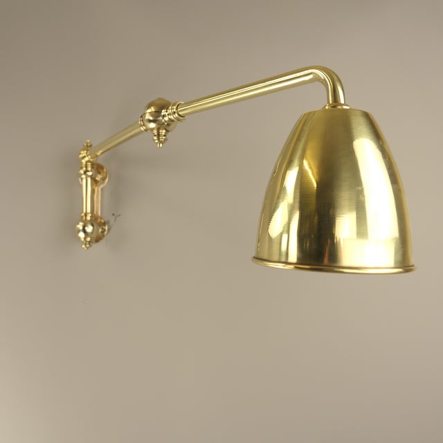 Art Deco British Adjustable Wall-Mounted Reading Lamp with Dual Swivel Arms, 1920s For Sale - Image 13 of 18