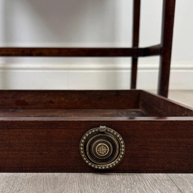 18th Century English Georgian Mahogany Side Table For Sale - Image 11 of 12