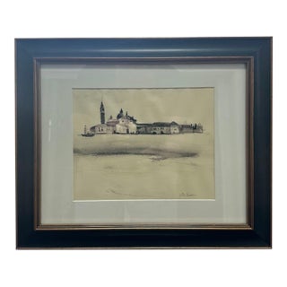 Original Ink Wash on Paper For Sale